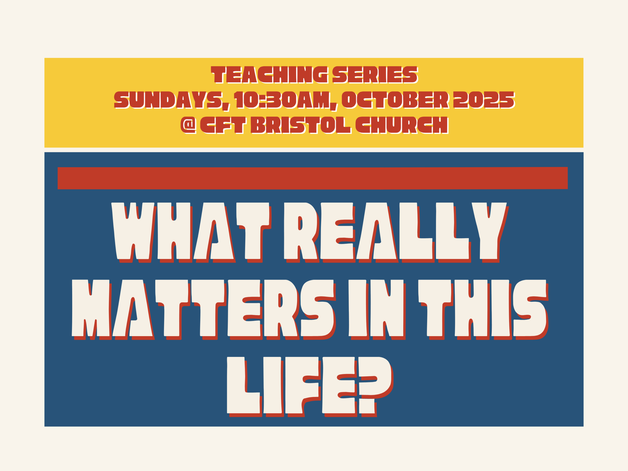 What Really Matters In This Life ? (Part 1)